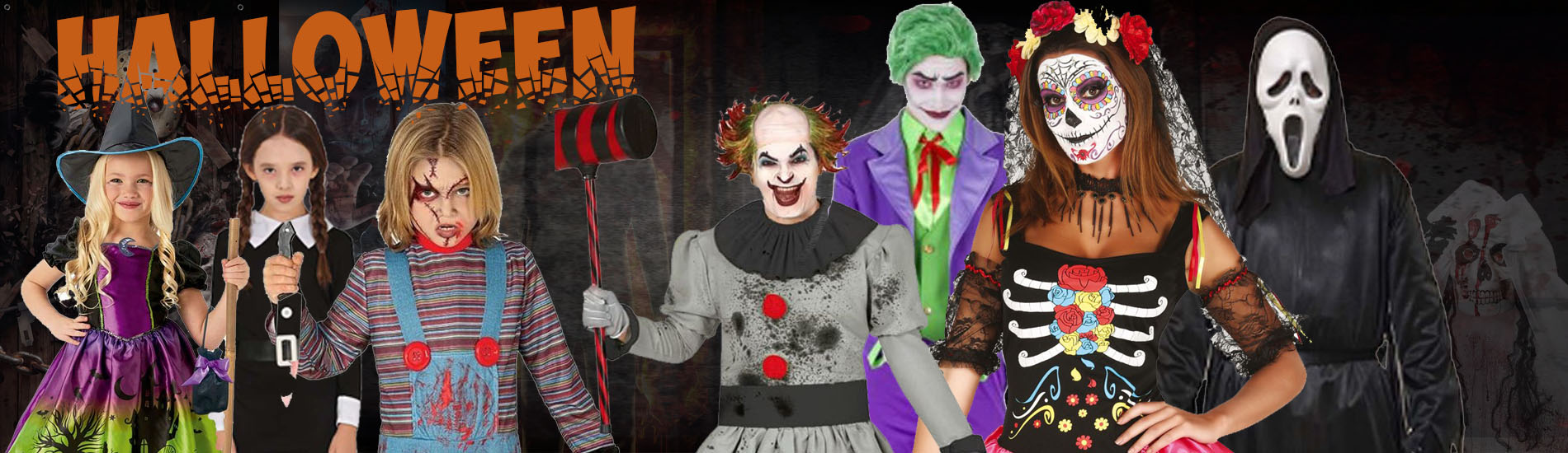 Compra disfraces para halloween de adultos e infnatiles